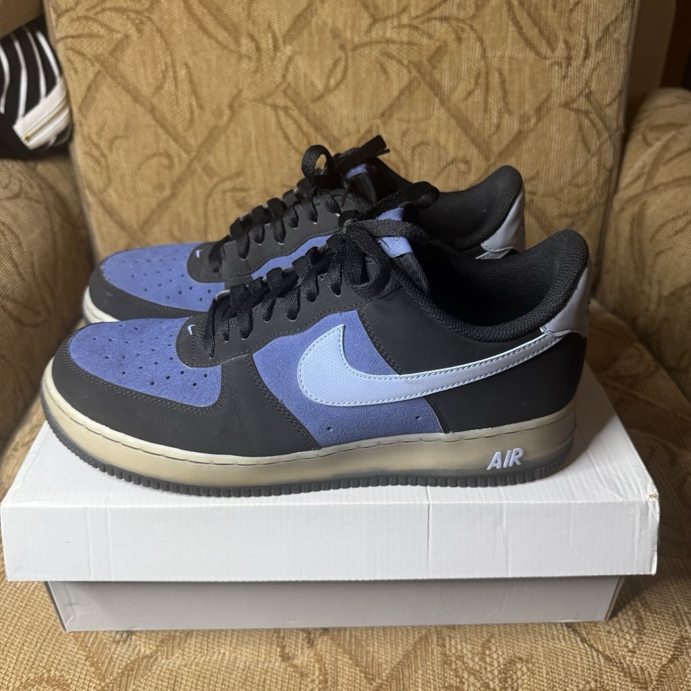 Nike Air Force 1 Low Blue‎ Suede Men's Size 10.5 488298-088 Rare